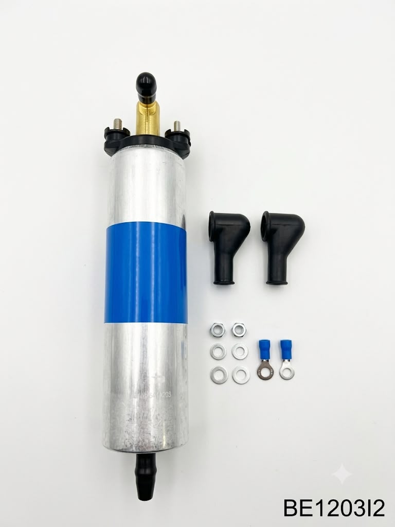 BE1203 - BOMBA ELETRICA BOMBA ELETRICA 12V PARA MOTOR PERKINS 1103 PEKRINS 1104/12V PARA MAQUINA LANDINE 5090H 5115H COM MOTOR PERKINS 1103 1104